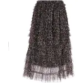 Faina Saia castanho / preto
