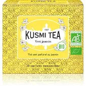 Kusmi Tea Green Jasmine 20 sachês de musselina orgânica, 40g