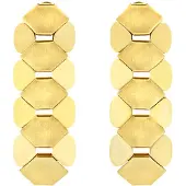 Breil Orecchini Stravaganti Placcati Oro Hexagonia Tj3636 — Orecchini