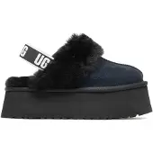 Ugg para mulher. 1113474 Sapatos de couro W Funkette preto (41), Plano, Nenhum, Casual, Homewear
