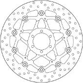 Brembo Disco De Freio Dianteiro 78b40870