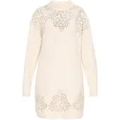 Usha Vestido de malha creme