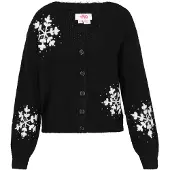 Mymo Casaco de malha preto / branco