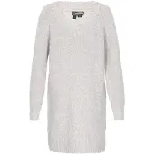 Dreimaster Vestido de malha offwhite / branco natural