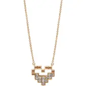 Faina Colar ouro / transparente