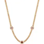 Faina Colar ouro / cor-de-rosa / vermelho
