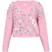 Mymo Pullover cor-de-rosa / prata