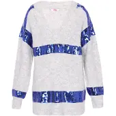 Mymo Pullover azul / cinzento