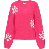 Mymo Pullover rosa / branco