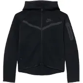 Nike Casaco em moletão 'TCH FLC' cinzento escuro / preto