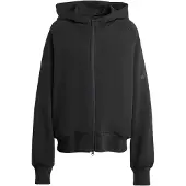 Adidas Casaco de treino em moletão 'Soft Lux' preto