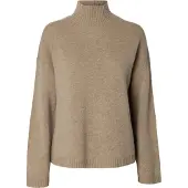 Selected Pullover 'SLFCILLE' bege mosqueado
