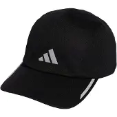 Adidas Boné desportivo 'RUNNING MESH 4 PANEL CAP' cinzento-prateado / preto