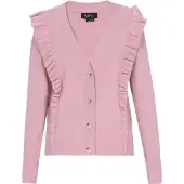 Usha Casaco de malha cor-de-rosa