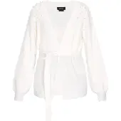 Usha Casaco de malha offwhite