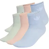 Adidas Originals Meias 'Mid Ankle 6 Pairs' azul pastel / menta / cor-de-rosa