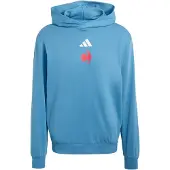 Adidas Sweatshirt de desporto 'FFR' azure / laranja néon / branco