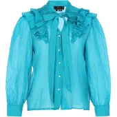 Faina Blusa azul néon