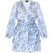 Faina Vestido azul / branco