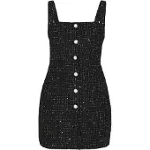 Faina Vestido preto / prata