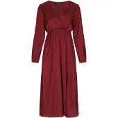 Faina Vestido vermelho vinho