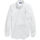 Ralph Lauren para homem. 710792041001 Camisa oxford de ajuste personalizado branca (XS), Branco, Casual, Algodão, Clássico, Manga compr