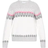 Usha Pullover cinzento / cinzento escuro / rosa claro / branco