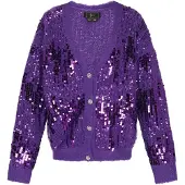 Faina Casaco de malha roxo