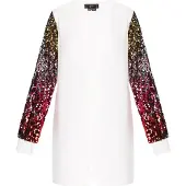 Faina Casaco de malha mistura de cores / offwhite