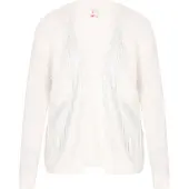IZIA Casaco de malha prata / branco pérola / offwhite
