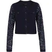 Dreimaster Klassik Casaco de malha navy