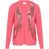 IZIA Casaco de malha rosa / cor-de-rosa