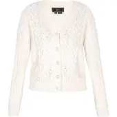 Faina Casaco de malha offwhite