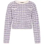 Faina Pullover lilás / roxo claro / branco lã
