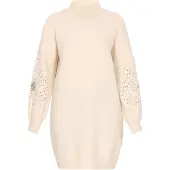IZIA Vestido de malha bege