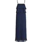 Vila Vestido Sem Mangas Chiffan Pleat