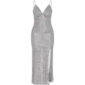 Faina Vestido de festa prata