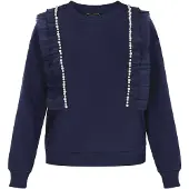Faina Sweatshirt navy / branco pérola