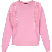 Faina Sweatshirt rosa claro / branco pérola