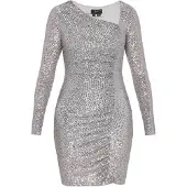 Faina Vestido de cocktail prata