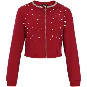 Faina Sweatshirt vermelho / transparente / branco pérola