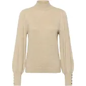 Kaffe Pullover bege mosqueado