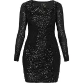 Faina Vestido de cocktail preto