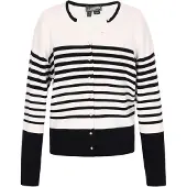 Dreimaster Casaco de malha preto / offwhite