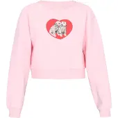 MyMo Pop Sweatshirt 'Pop' cor-de-rosa / vermelho claro / preto / offwhite