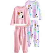 Next Pijama 'Squishmallow' lima / lilás / cor-de-rosa