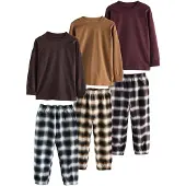 Next Pijama navy / castanho de castanha / cappuccino / bordeaux