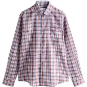 Next Camisa azul / rosa / branco