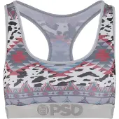 PSD Soutien 'Cowboy Serape' azul ciano / cinzento / vermelho florescente / branco