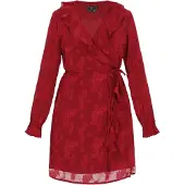 Faina Vestido de cocktail vermelho